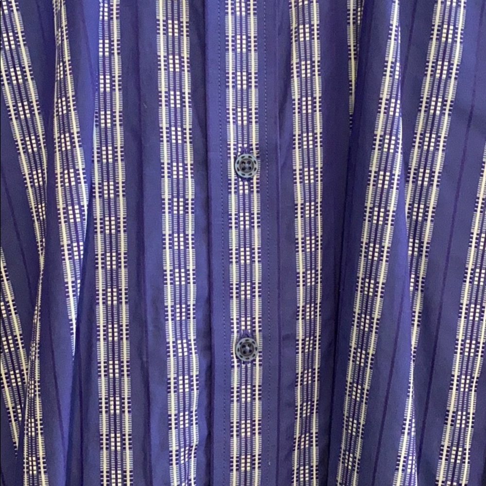 Robert Graham purple striped  button down. - Picture 4 of 10